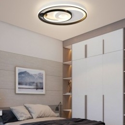 Plafoniera rotundă suprapusă, cu montare încastrabilă, acrilic modern