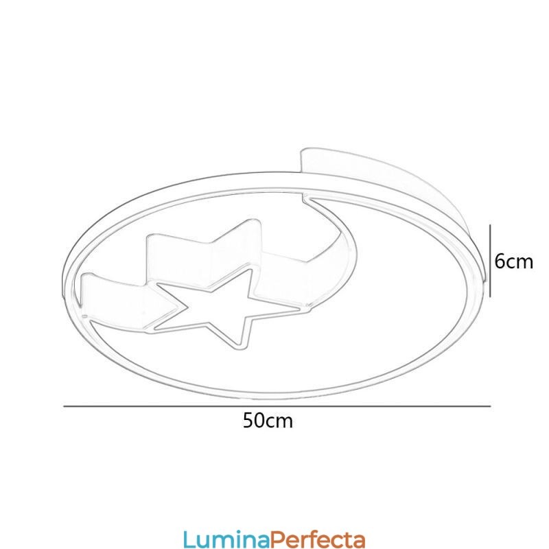 Plafoniera Moon & Star