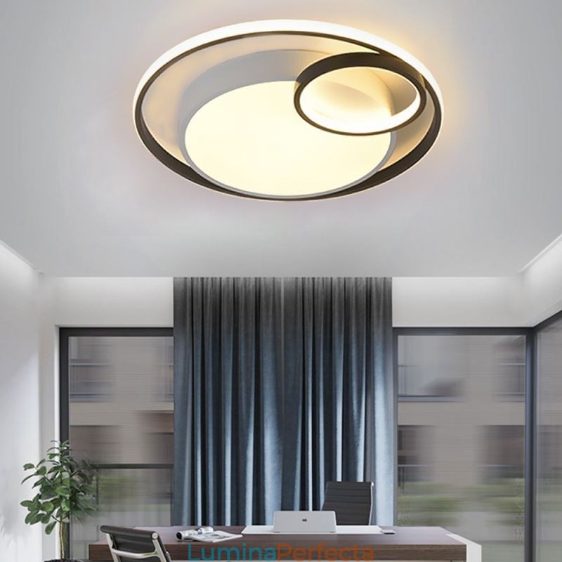Plafoniera circulară modernă cu montare încasată