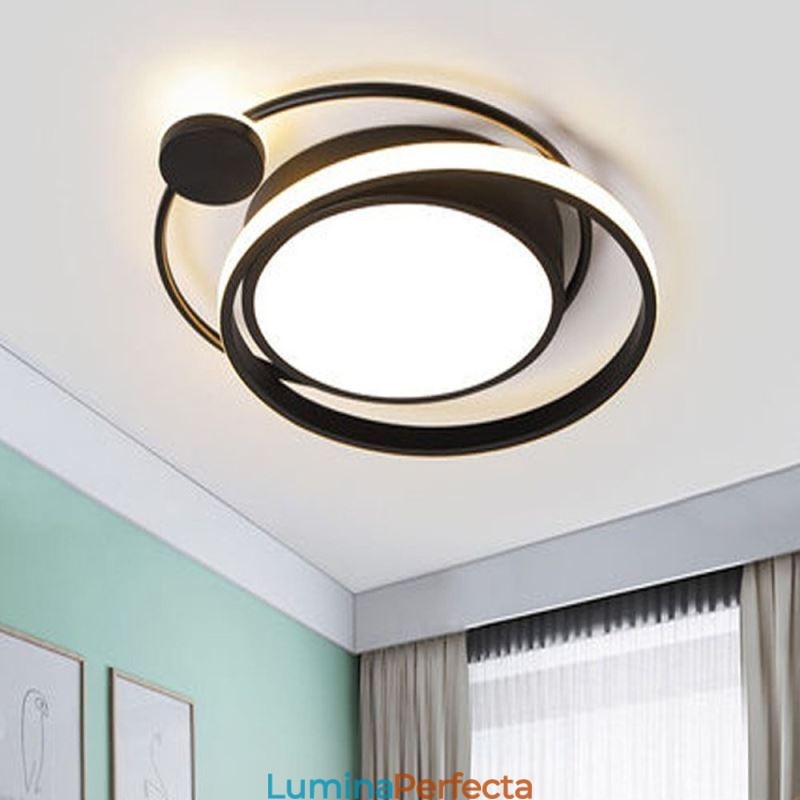 Plafoniera circulară contemporană cu montare încasată