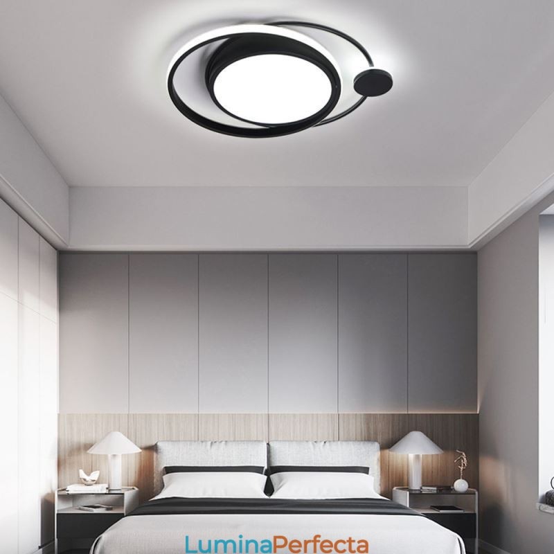 Plafoniera circulară contemporană cu montare încasată