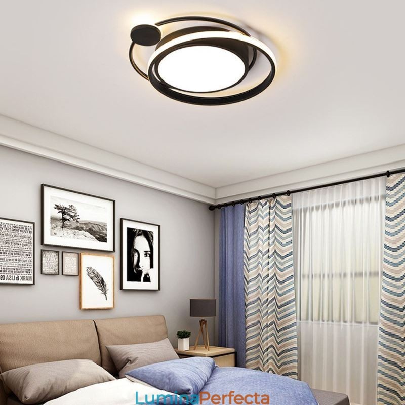 Plafoniera circulară contemporană cu montare încasată