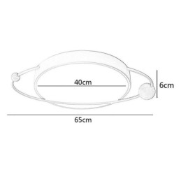 Plafoniera rotundă modernă Planet Flush Mount