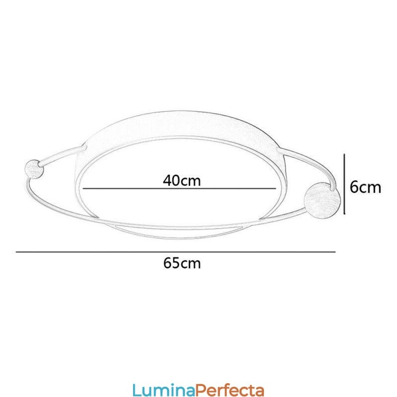 Plafoniera rotundă modernă Planet Flush Mount