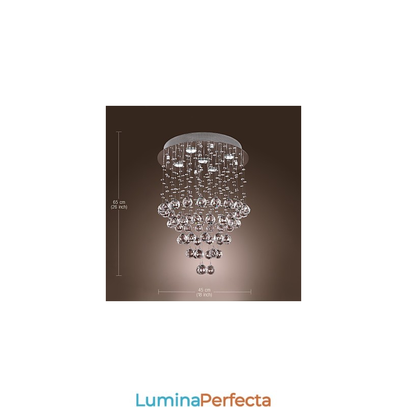 Candelabru de cristal cu design cu 5 lumini (cristal K9)