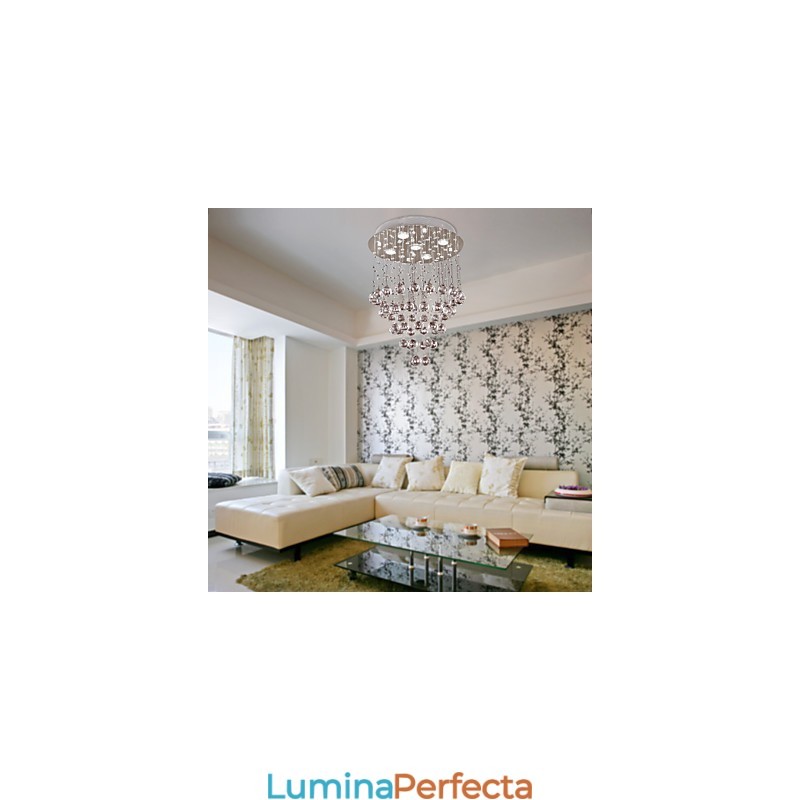 Candelabru de cristal cu design cu 5 lumini (cristal K9)