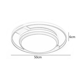 Plafoniera rotundă, modernă, minimalistă, cu montare încastrabilă