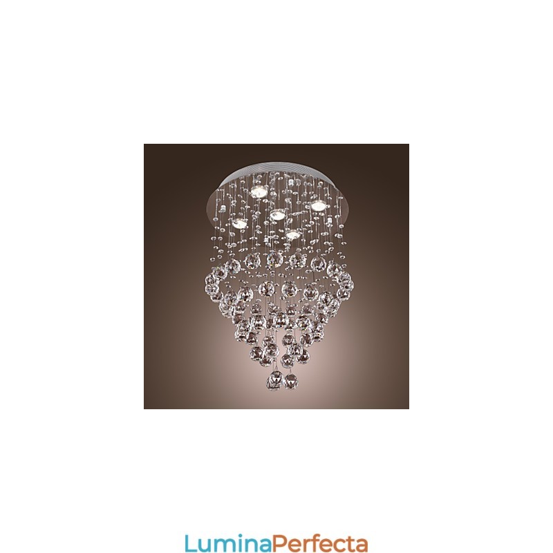 Candelabru de cristal cu design cu 5 lumini (cristal K9)