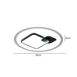 Plafoniera minimalistă modernă, rotundă și pătrată, cu montare încastrabilă