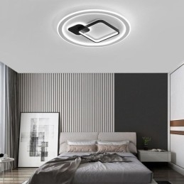 Plafoniera minimalistă modernă, rotundă și pătrată, cu montare încastrabilă