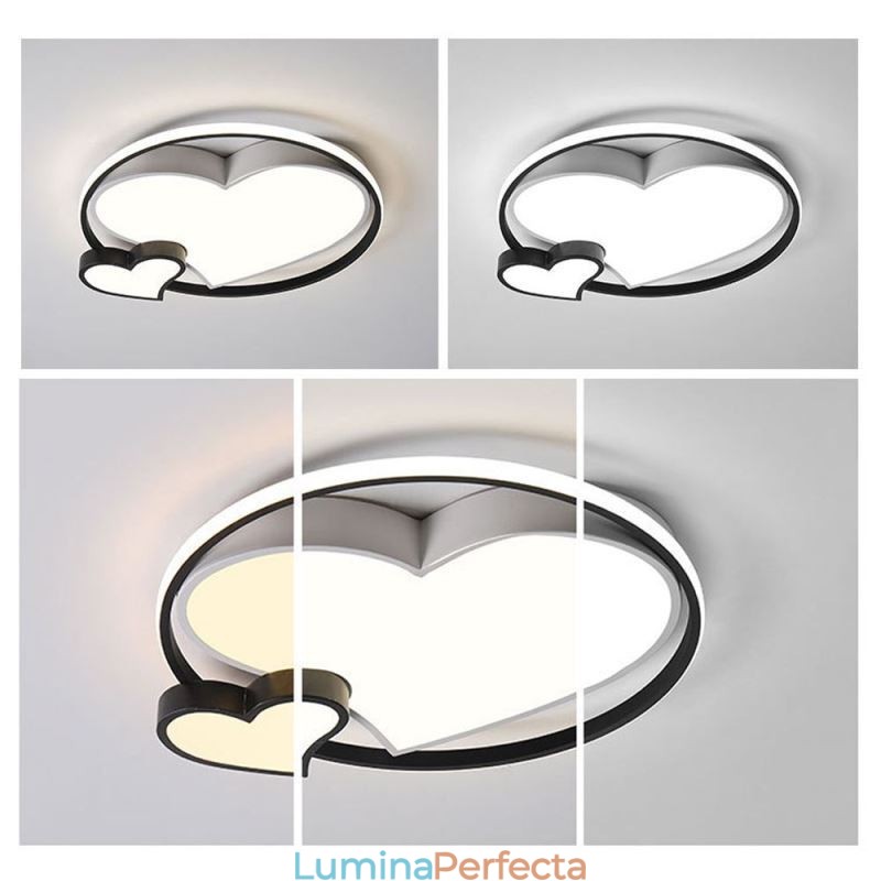 Plafoniera cu montare încastrabilă Double Hearts Iluminat decorativ