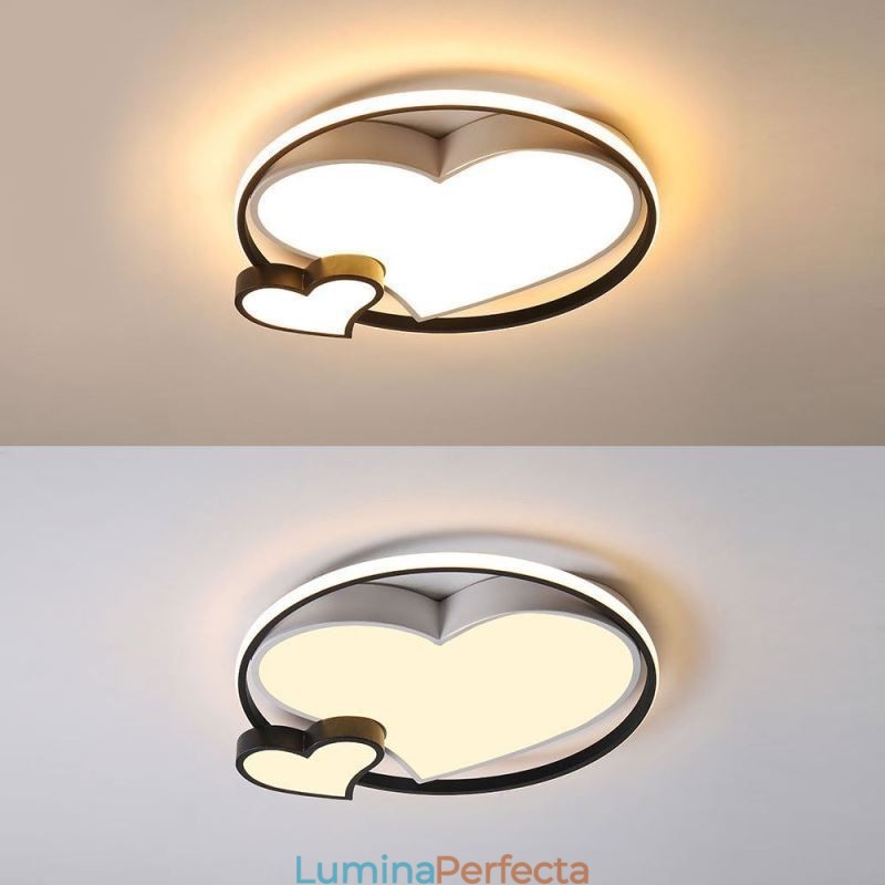 Plafoniera cu montare încastrabilă Double Hearts Iluminat decorativ