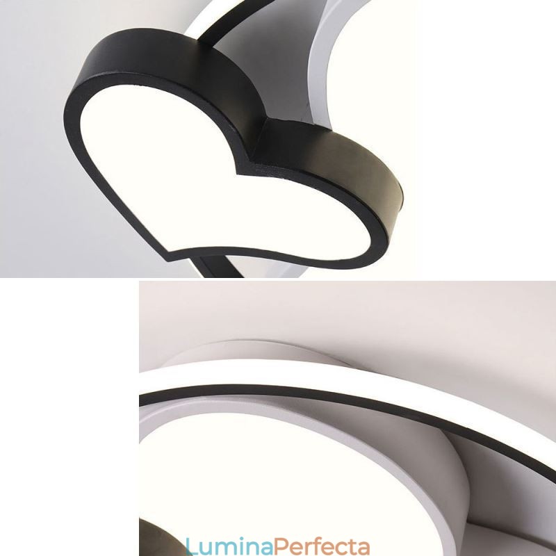 Plafoniera cu montare încastrabilă Double Hearts Iluminat decorativ