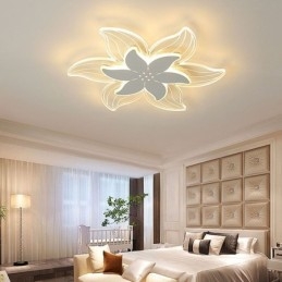 Plafoniera elegantă cu montaj încadrat cu flori Iluminat decorativ unic