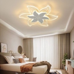 Plafoniera elegantă cu montaj încadrat cu flori Iluminat decorativ unic