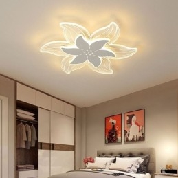 Plafoniera elegantă cu montaj încadrat cu flori Iluminat decorativ unic