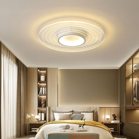 Plafoniera circulară modernă cu montare încadrată Corp de iluminat minimalist Plafoniera circulară modernă cu montare încadrată Corp de iluminat minimalist