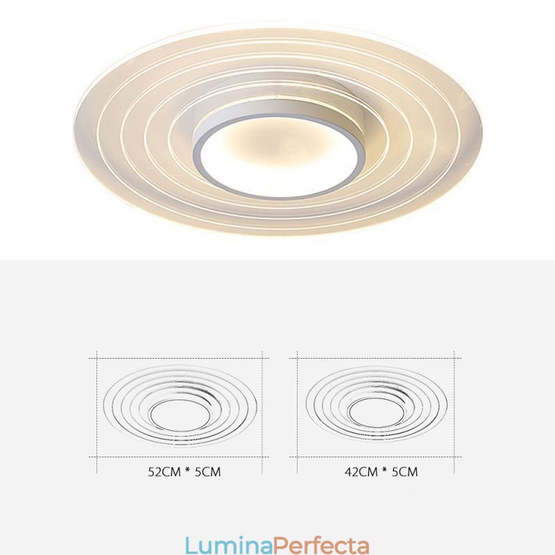 Plafoniera circulară modernă cu montare încadrată Corp de iluminat minimalist