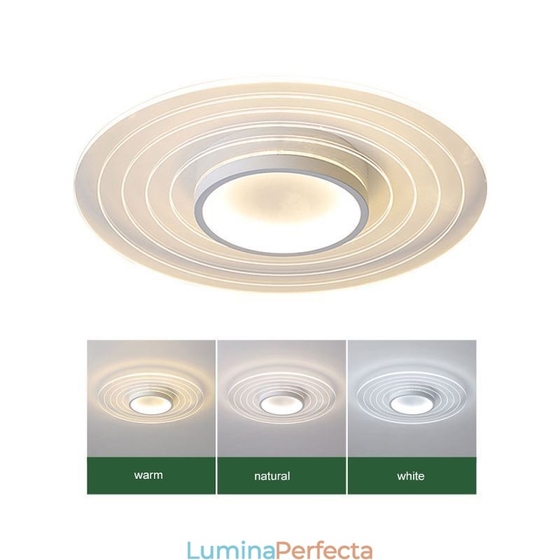 Plafoniera circulară modernă cu montare încadrată Corp de iluminat minimalist