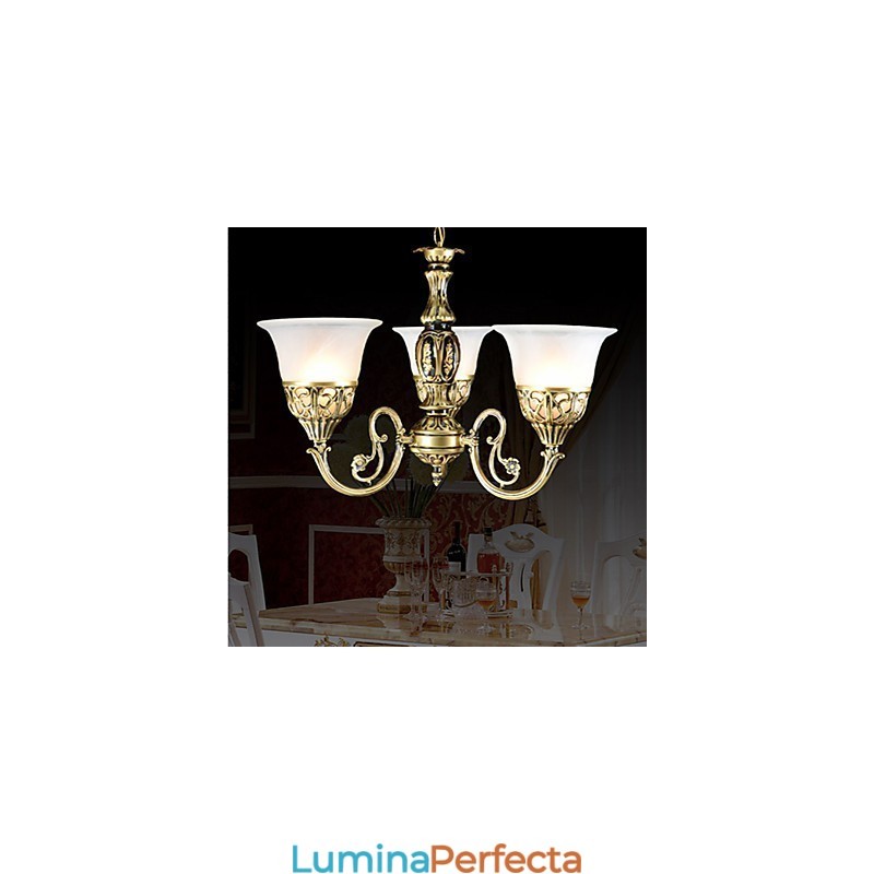 Candelabru clasic tradițional din metal bronz