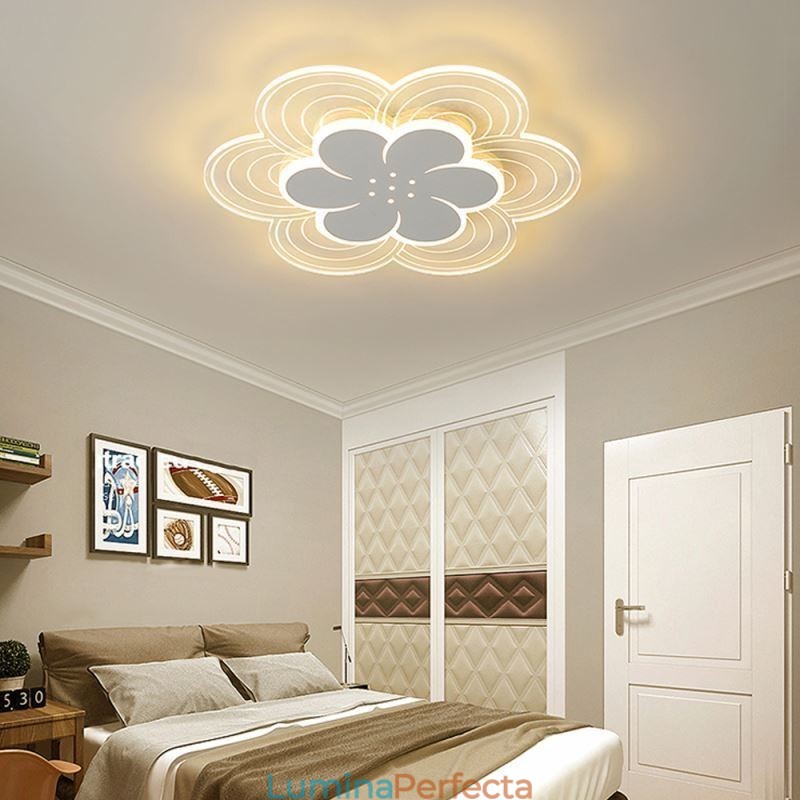 Plafoniera superbă petală cu montare încastrabilă Lumină acrilică minimalistă