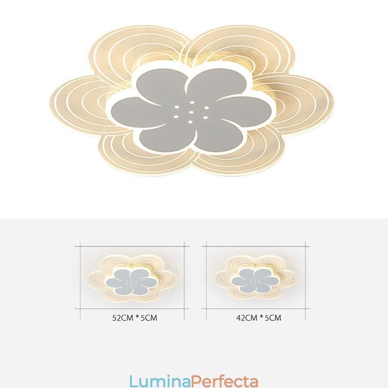 Plafoniera superbă petală cu montare încastrabilă Lumină acrilică minimalistă