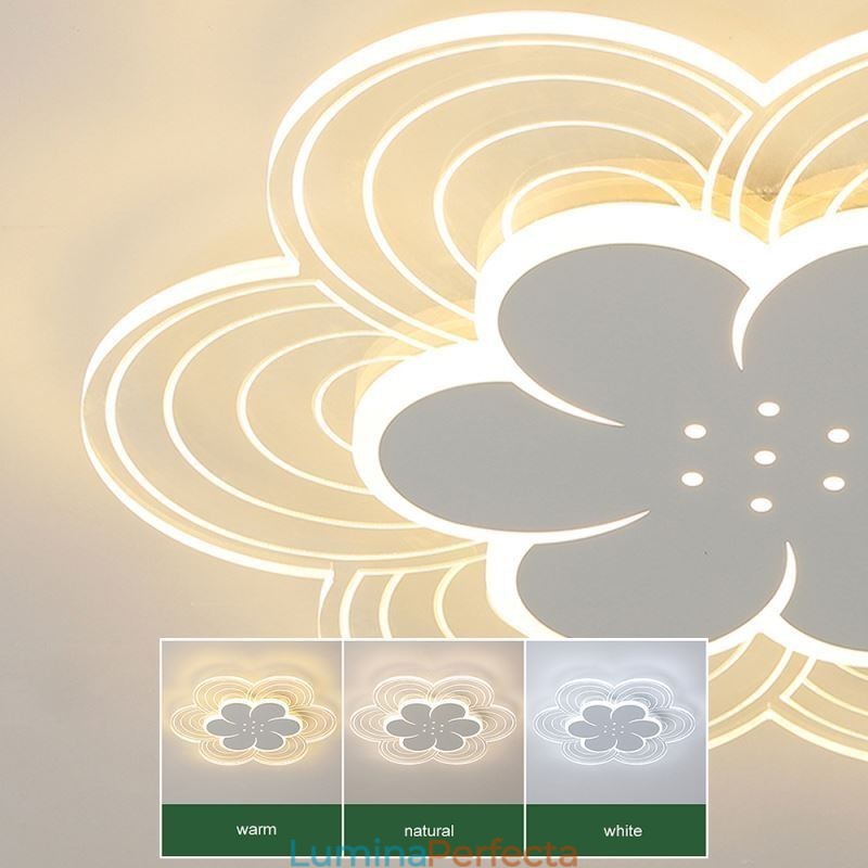 Plafoniera superbă petală cu montare încastrabilă Lumină acrilică minimalistă
