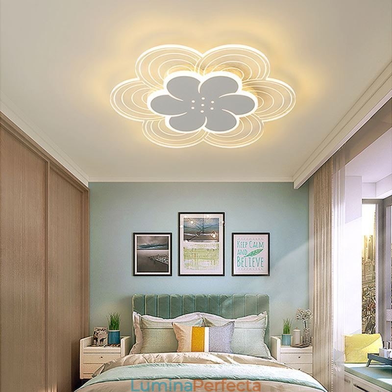 Plafoniera superbă petală cu montare încastrabilă Lumină acrilică minimalistă