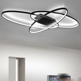 Plafoniera ovală modernă cu montare încastrabilă Corp de iluminat decorativ din acril