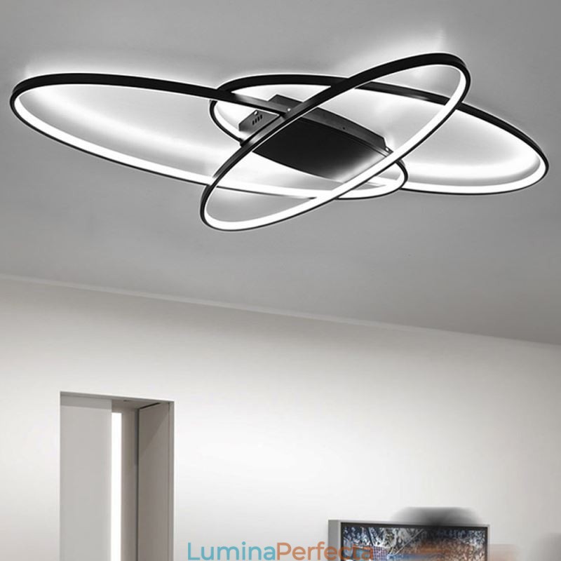 Plafoniera ovală modernă cu montare încastrabilă Corp de iluminat decorativ din acril