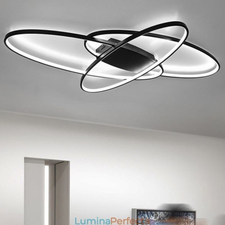 Plafoniera ovală modernă cu montare încastrabilă Corp de iluminat decorativ din acril Plafoniera ovală modernă cu montare încastrabilă Corp de iluminat decorativ din acril