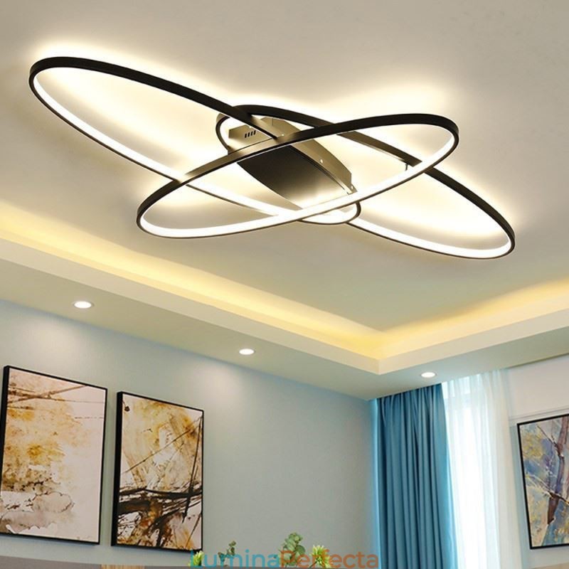 Plafoniera ovală modernă cu montare încastrabilă Corp de iluminat decorativ din acril