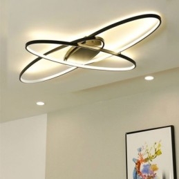 Plafoniera ovală modernă cu montare încastrabilă Corp de iluminat decorativ din acril