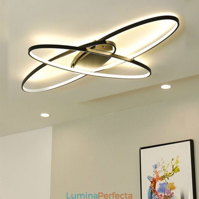 Plafoniera ovală modernă cu montare încastrabilă Corp de iluminat decorativ din acril