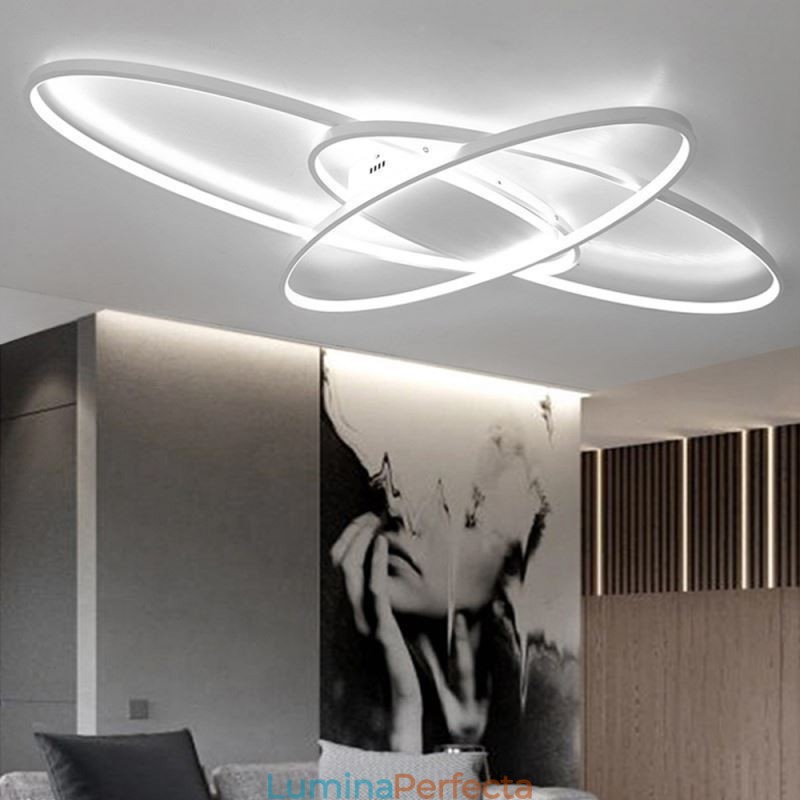 Plafoniera ovală modernă cu montare încastrabilă Corp de iluminat decorativ din acril