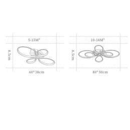 Plafoniera modernă cu montaj încastrat Iluminat decorativ cu design floral