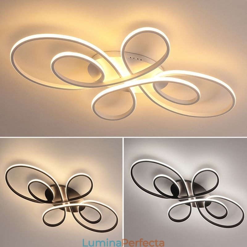 Plafoniera modernă cu montaj încastrat Iluminat decorativ cu design floral