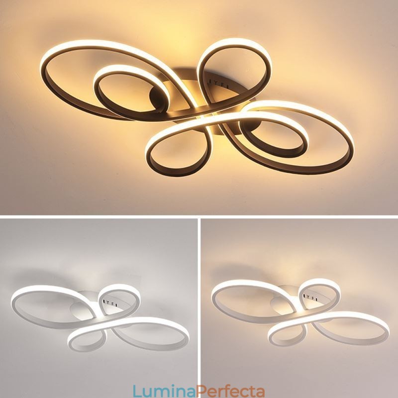 Plafoniera modernă cu montaj încastrat Iluminat decorativ cu design floral