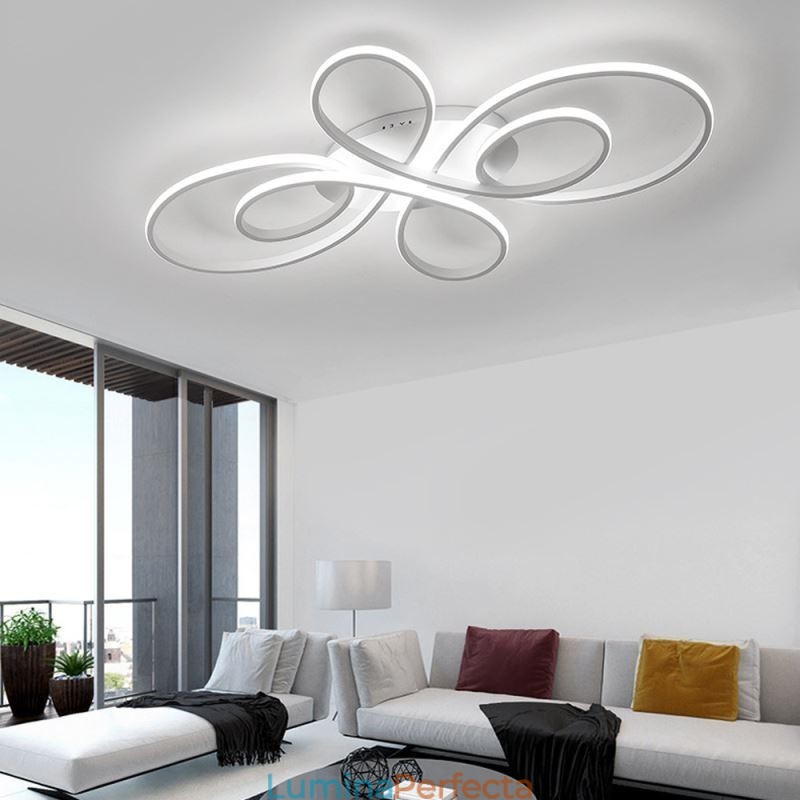 Plafoniera modernă cu montaj încastrat Iluminat decorativ cu design floral