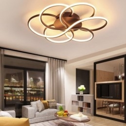Plafoniera liniară cu montare încasată Lumină modernă cu design floral