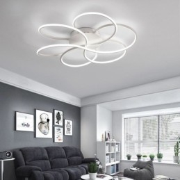 Plafoniera liniară cu montare încasată Lumină modernă cu design floral