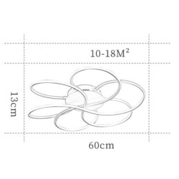 Plafoniera liniară cu montare încasată Lumină modernă cu design floral