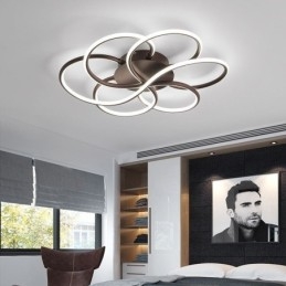 Plafoniera liniară cu montare încasată Lumină modernă cu design floral