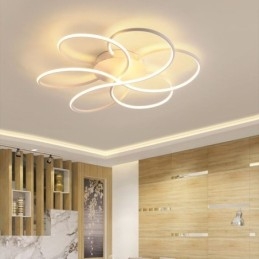 Plafoniera liniară cu montare încasată Lumină modernă cu design floral