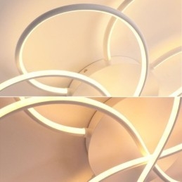Plafoniera liniară cu montare încasată Lumină modernă cu design floral