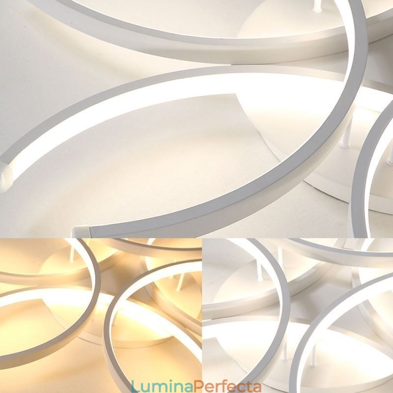 Plafoniera modernă cu montaj încastrat Lumină decorativă cu gel de silice