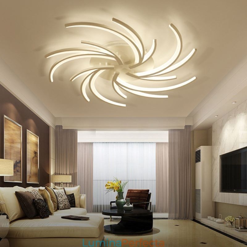 Plafoniera modernă cu montare încadrată pentru moara de vânt Iluminat cu decorare neregulată