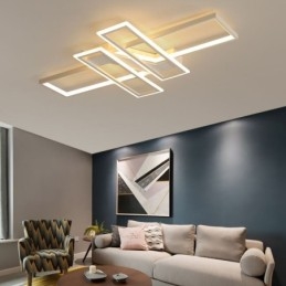Plafoniera cu 4 lumini, liniar, modern, geometric, decorativ