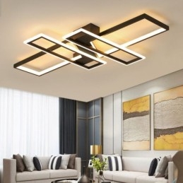 Plafoniera cu 4 lumini, liniar, modern, geometric, decorativ