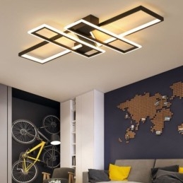 Plafoniera cu 4 lumini, liniar, modern, geometric, decorativ